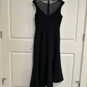 Maggy London Black A-Line High Low Cocktail Dress